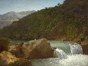 Jean-Joseph-Xavier Bidauld View of the Cascade of the Gorge near Allevard France oil painting artist